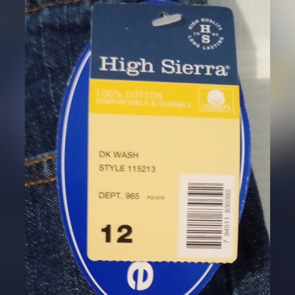 High Sierra Blue Capri Pants Relaxed Fit - Picture 2 of 3